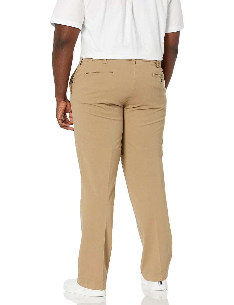 Dockers Men's Classic Fit Workday Smart 360 Flex Pants (Standard and Big & Tall), New British Khaki, 48W x 30L - Image 2